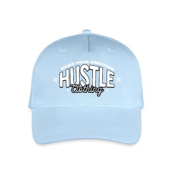 Hustle Attitude Logo Print - Organic Kids’ Baseball Cap - light blue - Front