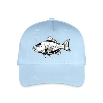 Fish Fish T-shirt Gift Angler - Organic Kids’ Baseball Cap - light blue - Front