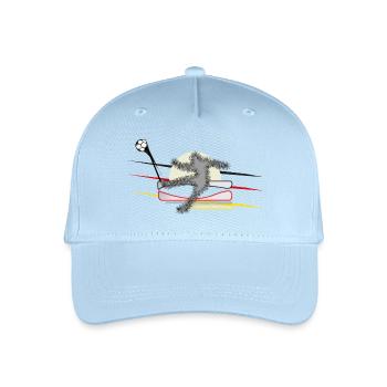 Joueurs de football - Casquette de baseball bio Enfant - bleu clair - Devant