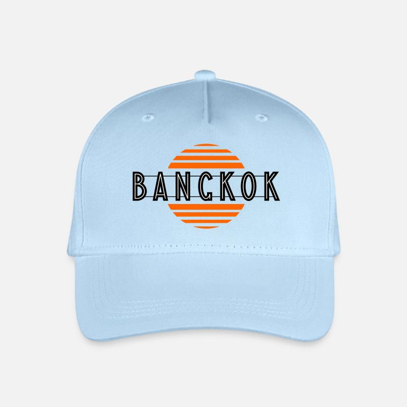 Bangkok retro - Kinder Bio Basecap - Hellblau