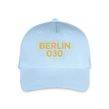 Berlin 030 Deco Gold - Kinder Bio Basecap - Hellblau - Vorne