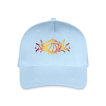 Basketball Graffiti Streetball Urban Style - Kinder Bio Basecap - Hellblau - Vorne