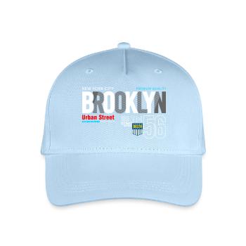 Brooklyn Street Art Urban Design - Kinder Bio Basecap - Hellblau - Vorne
