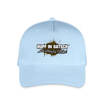 Hupf in Gatsch - Kinder Bio Basecap - Hellblau - Vorne