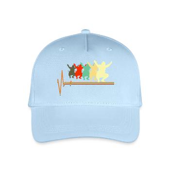 Sumoringer Herzschlag Retro Japanische Kampfkunst - Kinder Bio Basecap - Hellblau - Vorne