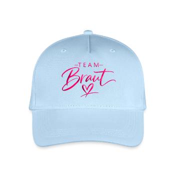 Police de cœur de l’équipe - Casquette de baseball bio Enfant - bleu clair - Devant