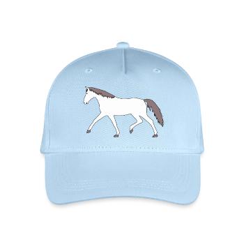 Cheval Gris Chevaux Hongre Cheval Ferme Poney Enfant - Casquette de baseball bio Enfant - bleu clair - Devant