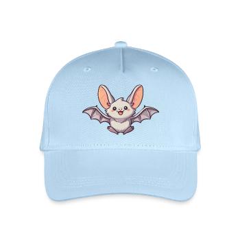 bat - Organic Kids’ Baseball Cap - light blue - Front