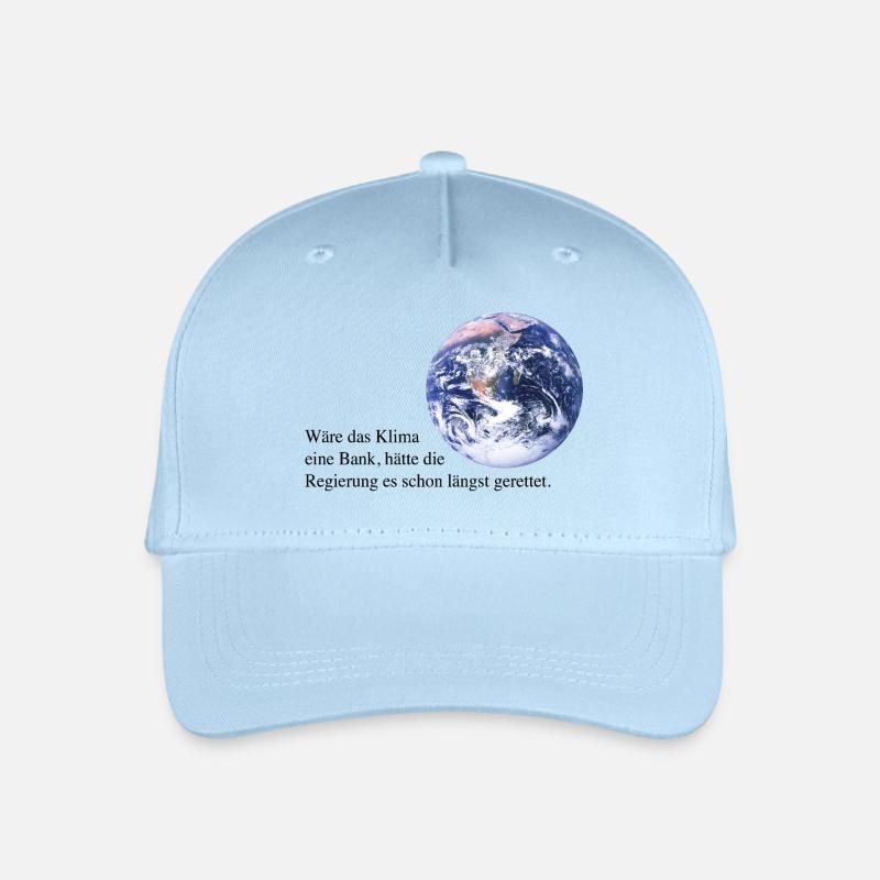 Si le climat était une banque ! - Casquette de baseball bio Enfant - bleu clair