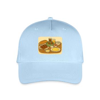 Brochettes Salade - Casquette de baseball bio Enfant - bleu clair - Devant
