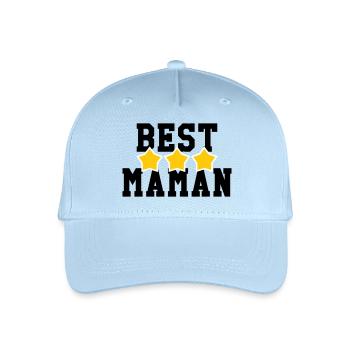 Beste Mama - Muttertag - Kinder Bio Basecap - Hellblau - Vorne