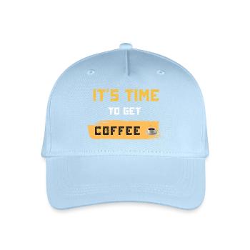 Es ist Zeit für Kaffee - Kinder Bio Basecap - Hellblau - Vorne