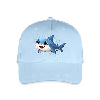 Motif Bébé Requin Drôle Cadeau Océan - Casquette de baseball bio Enfant - bleu clair - Devant