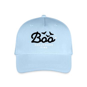 Spooky Silhouette Halloween Design - Organic Kids’ Baseball Cap - light blue - Front