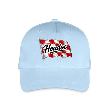 Brabant-Flagge mit Houdoe schwenken - Kinder Bio Basecap - Hellblau - Vorne