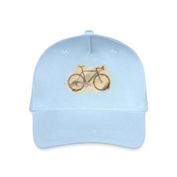 racing bike - Organic Kids’ Baseball Cap - light blue - Front