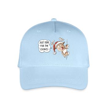 Dicton de Noël de renne - Casquette de baseball bio Enfant - bleu clair - Devant