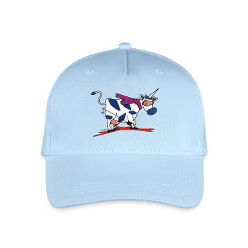 BAVARIAN UNICORN - Ski - Kinder Bio Basecap - Hellblau - Vorne