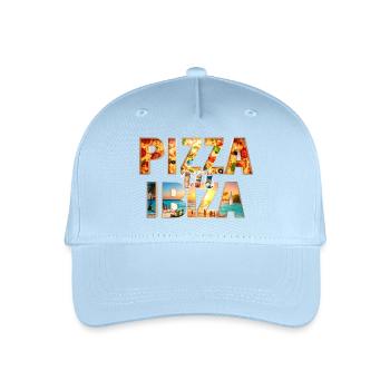 Pizza in Ibiza - Kinder Bio Basecap - Hellblau - Vorne