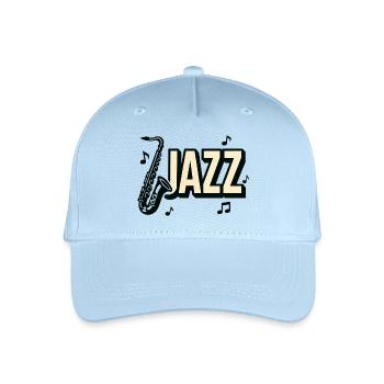 Jazz - Saxophone - Music - Organic Kids’ Baseball Cap - light blue - Front