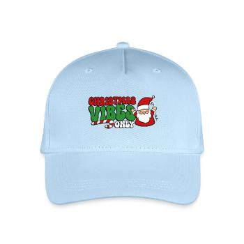 Noël Noël Père Noël - Casquette de baseball bio Enfant - bleu clair - Devant