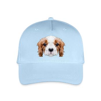 Cadeau animal de compagnie chien - Casquette de baseball bio Enfant - bleu clair - Devant