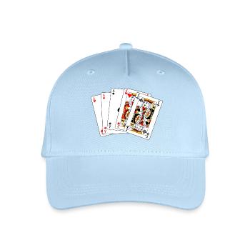Vollständige Hauskarten - Kinder Bio Basecap - Hellblau - Vorne