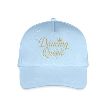 Dancing Queen Shirt – Glamour für Powerfrauen - Kinder Bio Basecap - Hellblau - Vorne