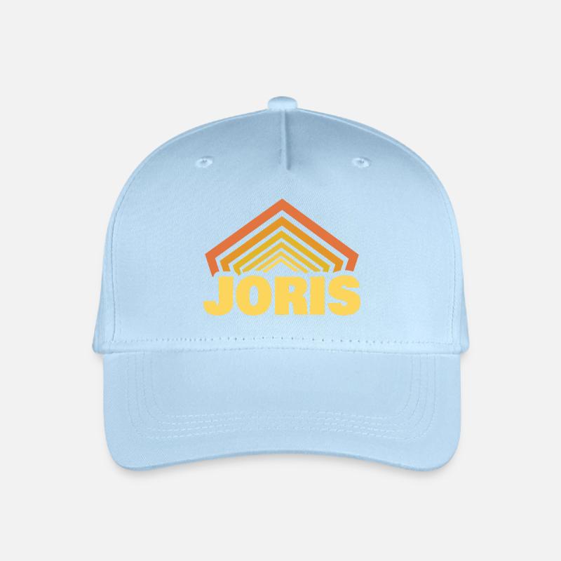 Prénom Joris - Casquette de baseball bio Enfant - bleu clair