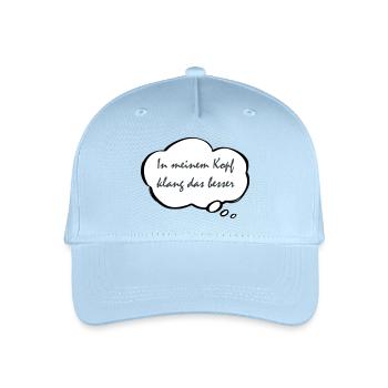 Ça sonnait mieux dans ma tête - Casquette de baseball bio Enfant - bleu clair - Devant