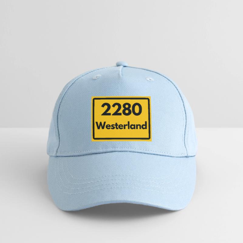 OLD POSTCODE POSTCODE RETRO 2280 WESTERLAND – SYLT Organic Kids’ Baseball Cap