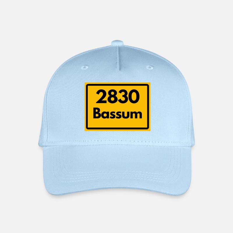 OLD POSTCODE POSTCODE RETRO 2830 BASSUM GEESTPERLE - Organic Kids’ Baseball Cap - light blue
