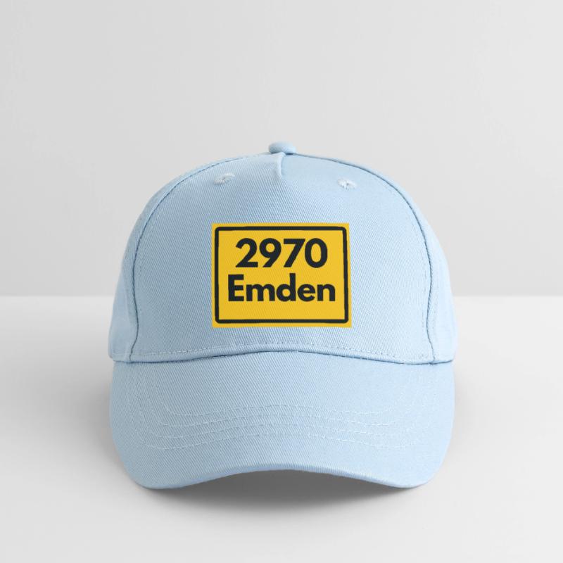 OLD POSTCODE ZIP CODE RETRO ⚓ 2970 Emden Moin moin Organic Kids’ Baseball Cap