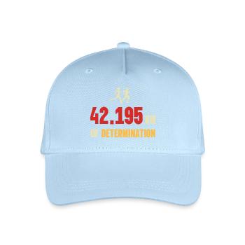 Marathon - 42 195 km de détermination - Casquette de baseball bio Enfant - bleu clair - Devant