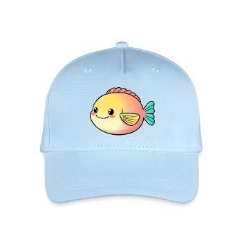 Fish - Organic Kids’ Baseball Cap - light blue - Front