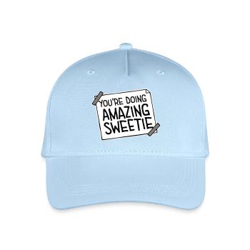 You're Doing Amazing Sweetie Lustig Ermutigend - Kinder Bio Basecap - Hellblau - Vorne
