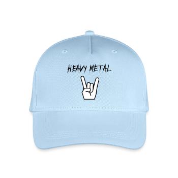 Heavy Metal Rock - Organic Kids’ Baseball Cap - light blue - Front