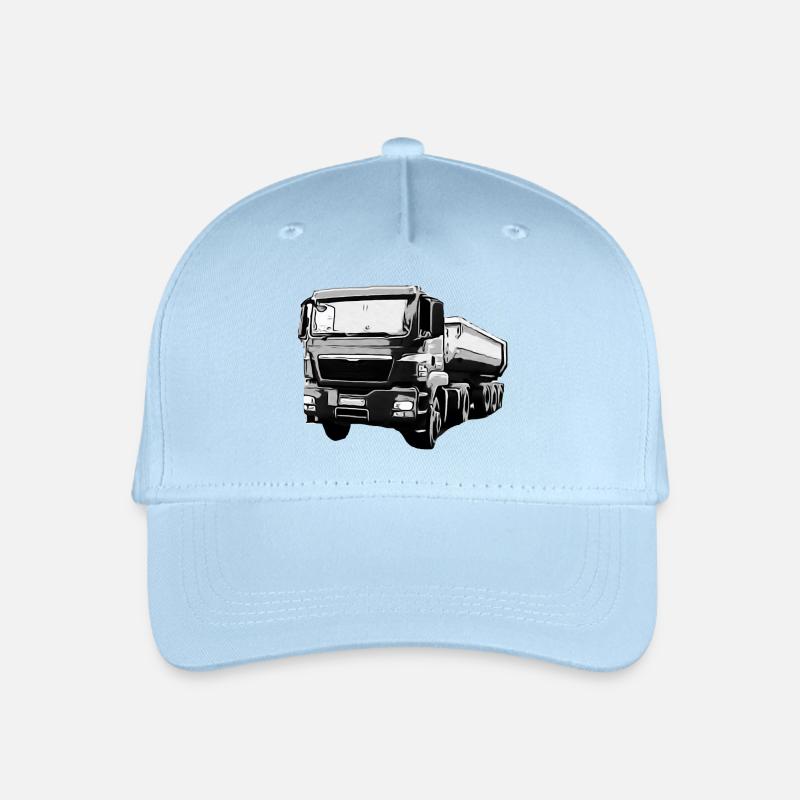 Lastwagen - Kinder Bio Basecap - Hellblau