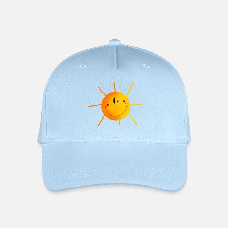 sonne - Kinder Bio Basecap - Hellblau