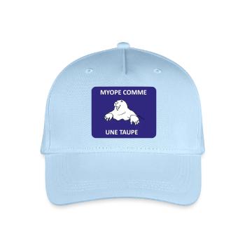 Short-sighted as a mole - Organic Kids’ Baseball Cap - light blue - Front