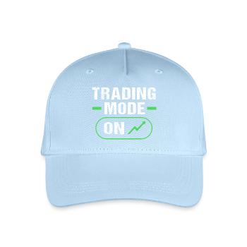 Aktien Finanzen Geld Trading Bitcoin Kapital - Kinder Bio Basecap - Hellblau - Vorne