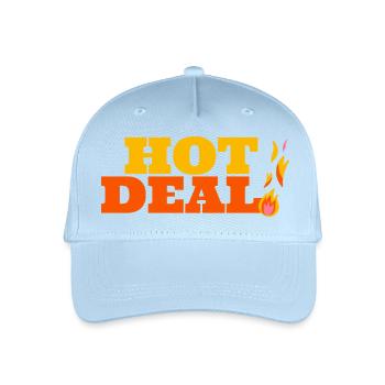 Lebendige Feuerdrachen-Stammeskunst - Kinder Bio Basecap - Hellblau - Vorne