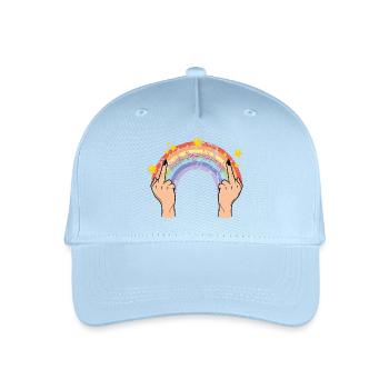 Doigt d’honneur mercredi - Casquette de baseball bio Enfant - bleu clair - Devant