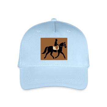 Cavalier équestre passe-temps - Casquette de baseball bio Enfant - bleu clair - Devant