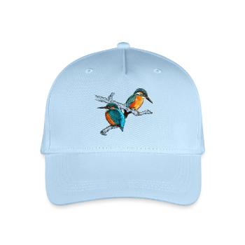 two kingfishers - Organic Kids’ Baseball Cap - light blue - Front