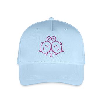Gémeaux / Gémeaux / Zodiaque / Naissance - Casquette de baseball bio Enfant - bleu clair - Devant