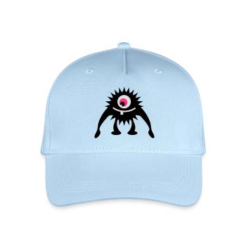 little one-eyed monster - Organic Kids’ Baseball Cap - light blue - Front
