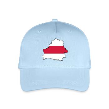 Silhouette of Belarus - Kinder Bio Basecap - Hellblau - Vorne