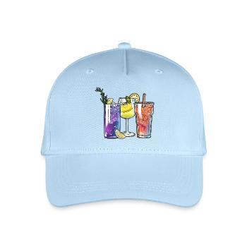 Cocktails - Kinder Bio Basecap - Hellblau - Vorne