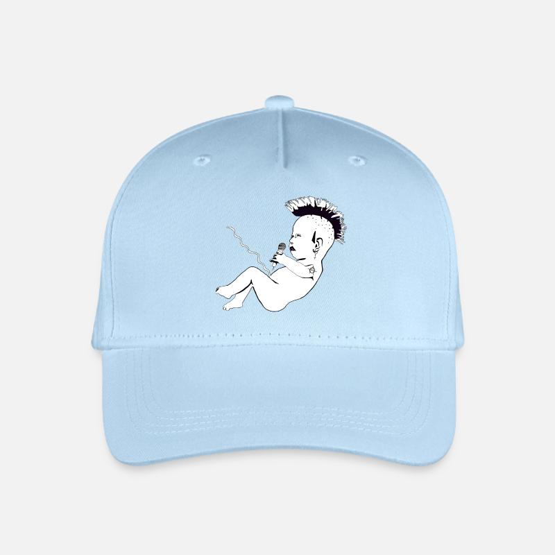Punks not dead - Kinder Bio Basecap - Hellblau